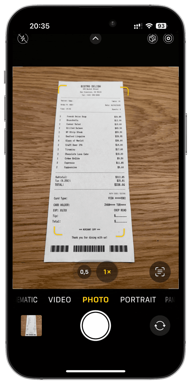 Snap the Receipt